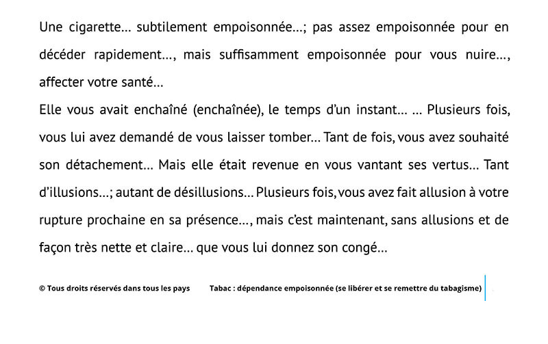 texte tabac