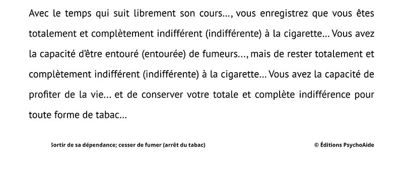 Texte D Hypnose Pour Arrêter De Boire Pdf