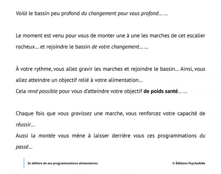 Script Hypnotique Perte De Poids Gratuit Pdf